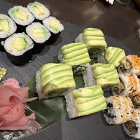 Very tasty Vegan sushi  at Kanpai in Dubai