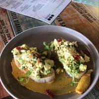 Scrambled tofu at Arabigos Coffee House in La Fortuna