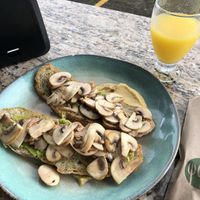   at Arabigos Coffee House in La Fortuna