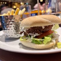 Ultimate vegan burger with vegan bacon & mayo - delicious!!!  at Cuan Mor in Oban