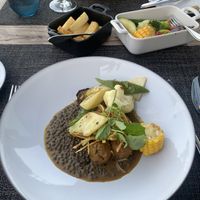 Love the lentil meatballs. at Avista Restaurant in Funchal