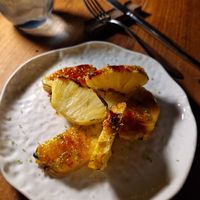 Pineapple brulé at Avista Restaurant in Funchal