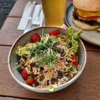 Side salad to Spinach spaetzle at Emmi's Kitchen in Augsburg