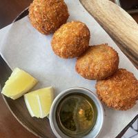 Eggplant croquetas  at Café Janis in Lisbon