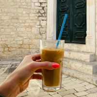 Iced coffee at Vrata O Grada in Trogir