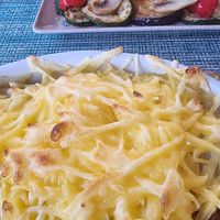 Lasagne and grilled veggies at Vrata O Grada in Trogir