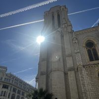 The view from seating  at HUG Cafe in Nice