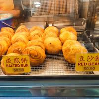 Salted and red bean buns at Delisnacks 德利食 - Whampoa Makan Place in Central Singapore