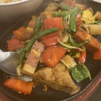 Sizzling chili basil pork belly  at Taste of Asia Shellharbour  in Shellharbour