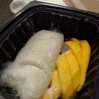 Sticky rice with mango at Vegan Thai Co in Longmont