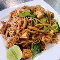 Pad thai at Vegan Thai Co in Longmont