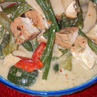 Green curry at Vegan Thai Co in Longmont