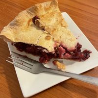 Homemade pie   at Cowboy Cafe in Sheridan