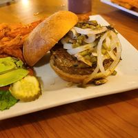 Black bean burger at Cowboy Cafe in Sheridan