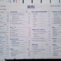 Menu at Kapitalna in Jastarnia