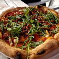 Pizza vege at Kapitalna in Jastarnia