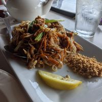 Pad thai at Asian Vegan Bistro in Bakersfield