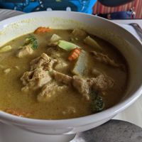 Yellow curry (soup...) at Asian Vegan Bistro in Bakersfield