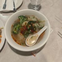 Spicy wonton soup  at Asian Vegan Bistro in Bakersfield