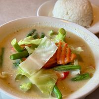 Green Thai Curryy  at Asian Vegan Bistro in Bakersfield