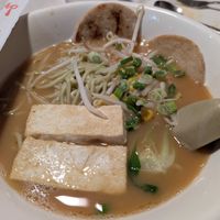 Tonkatsu ramen, just ok, 6/10 at Asian Vegan Bistro in Bakersfield