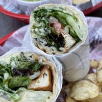 Tofu Wrap at Fresh Basil Cafe in Saugatuck