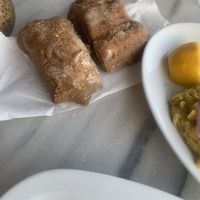 bread at Lotza in Santorini