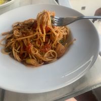 oia pasta at Lotza in Santorini
