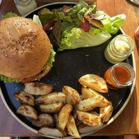 Amazing tofu Burger  at NIYA in Casablanca