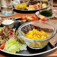 Brunch plate at NIYA in Casablanca