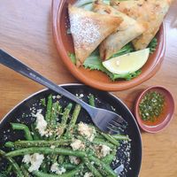 Spin on pastille with green beans at NIYA in Casablanca