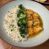 Orange tofu at NIYA in Casablanca