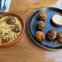 Broccoli gnocchi and "no-fish" balls at NIYA in Casablanca