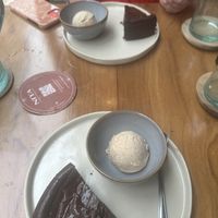 Mini cuit with hazelnut icecream   at NIYA in Casablanca