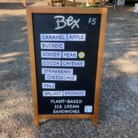 Menu Board  at Bex in Kent