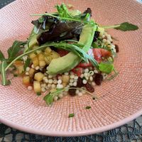 Vegan couscous with mango at Touché in Assen