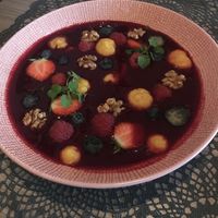 Fruity desert at Touché in Assen