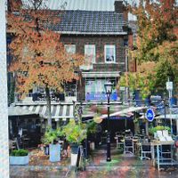 Terras en boven verdieping at Touché in Assen