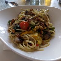 Linguine vegetariana at Amici in Torquay