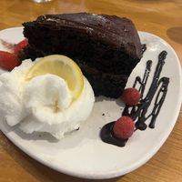 Chocolate sponge cake   at Amici in Torquay