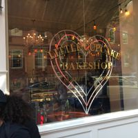Front window at Little Cupcake Bakeshop in New York City