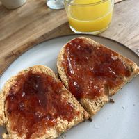 Jam on toast   at El Patio in Tarifa