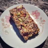 Raw vegan energy bite at Courthouse Cafe in Collingwood