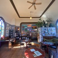 Beautiful indoor space and gallery! at Resurrect Art Coffee House & Gallery in Seward