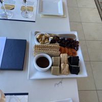 Vegan cheese plate  at Domaine Carneros in Napa
