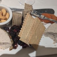 Vegan cheese board at Domaine Carneros in Napa