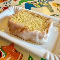 Sunshine lemon loaf cake  at The Tavern in Prague