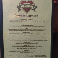 veg menu front at Salt Bay Cafe in Damariscotta