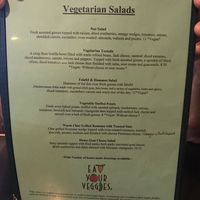 veg menu salads at Salt Bay Cafe in Damariscotta