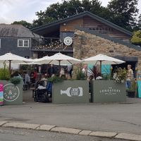 Outside at Short & Strong Cafe & Deli in St Austell
